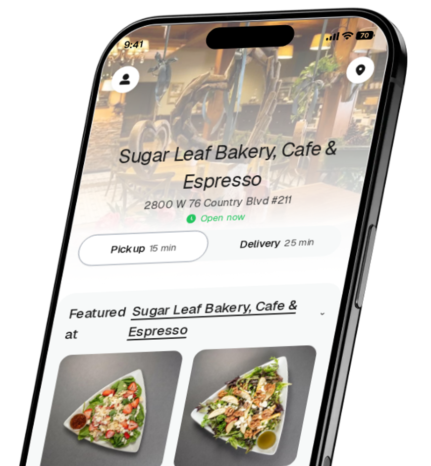 Sugar Leaf Bakery, Cafe & Espresso app preview